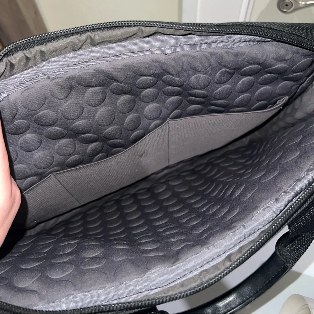 TUMI Essential Brief FXT Ballistic Black Nylon Padded Laptop Briefcase Bag